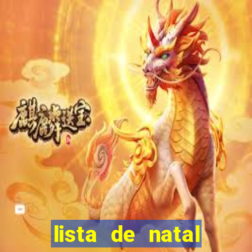 lista de natal para imprimir